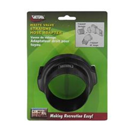 Valterra 3 In. Straight Hose Adapter- Black V46-T1024VP